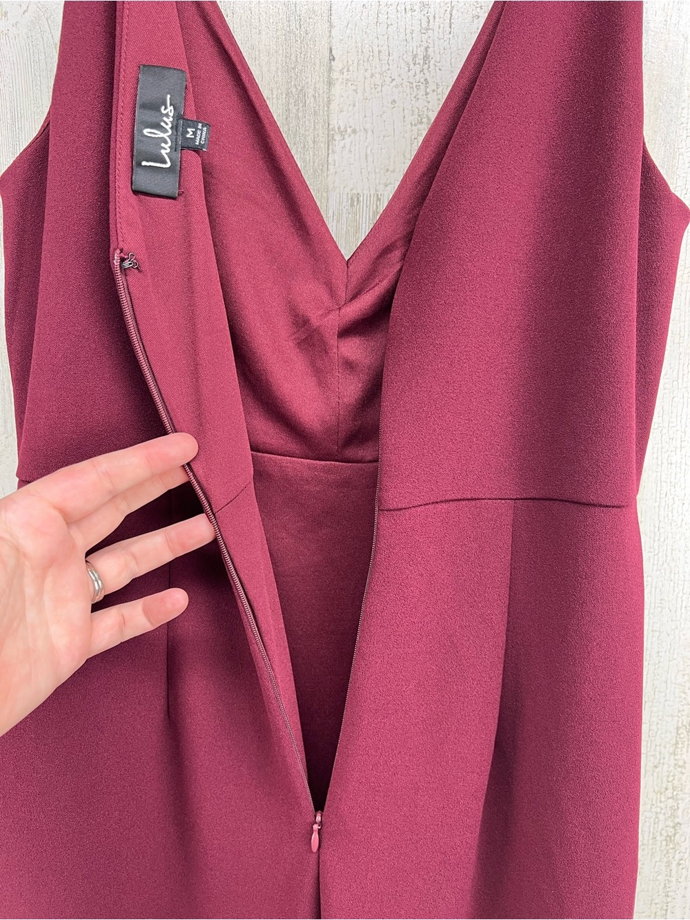 Lulus Melora Plum Sleeveless Maxi Dress Womens Medium NWT - Picture 6 of 9